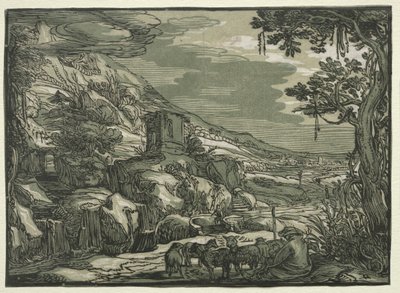 Paesaggio arcadico da possibly after Esaias van de Velde