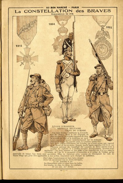 Diario di Bon Marche 1917 - Illustrazione di Job (Jacques Marie Gaston Onfray de Breville) (1858-1931): 1905 da pseudonym for Onfray de Breville Jacques Job