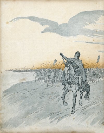 Guerra di Gallia: Gaio Giulio Cesare e il suo esercito invadono la Gallia. L