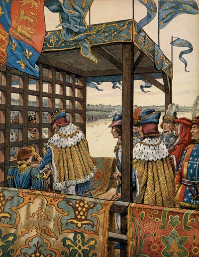 Storia della Francia nel Medioevo: incontro tra il re di Francia Luigi XI detto il Prudente (1423-1483) ed Edoardo IV d