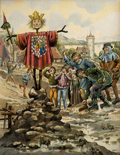 Storia della Francia nel Medioevo: gli abitanti di Dinant fecero uno spaventapasseri con le armi del conte di Charolais (poi Carlo il Temerario) che assaltò la città il 25 agosto 1466. Illustrazione di Jacques Marie Gaston Onfray de Breville dit JOB da pseudonym for Onfray de Breville Jacques Job
