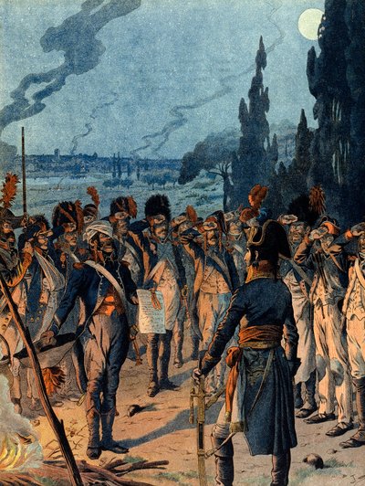 Campagna Italiana: La sera della Battaglia di Lodi il 10 maggio da pseudonym for Onfray de Breville Jacques Job
