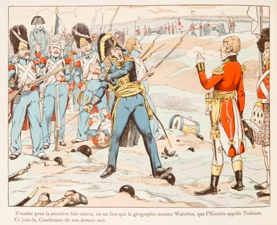 Jacques Marie Gaston Onfroy de Breville dit JOB - A Waterloo Cambronne contro gli inglesi che gli chiedono di arrendersi nel 1815, Collezione Privata da pseudonym for Onfray de Breville Jacques Job