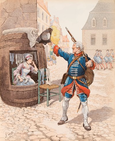 Jacques Marie Gaston Onfroy de Breville detto JOB - Fanfan la tulipe (canzone scritta da Emile Debraux nel 1819) da pseudonym for Onfray de Breville Jacques Job