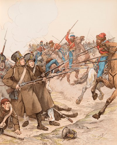 Jacques Marie Gaston Onfray de Breville detto JOB (1858-1931) - Militari francesi durante le campagne napoleoniche soprannominati Marie Louise nel 1815 che combattono i cosacchi da pseudonym for Onfray de Breville Jacques Job