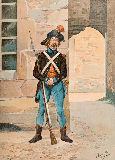 Jacques Marie Gaston Onfroy de Breville dit JOB - Truppe francesi di tutti i tempi: 1ª legione dei franchi (1796), Collezione Privata da pseudonym for Onfray de Breville Jacques Job