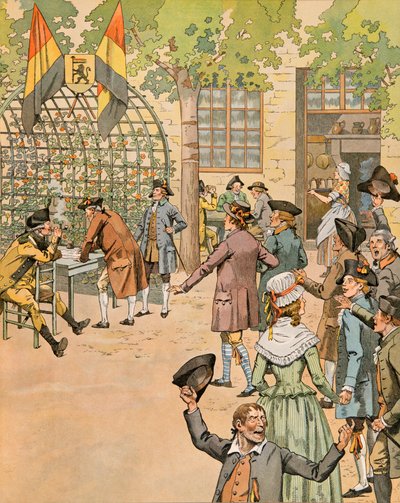 Jacques Marie Gaston Onfroy de Breville detto JOB (1858-1931) - Storia del Belgio: Arruolamento dei volontari per l