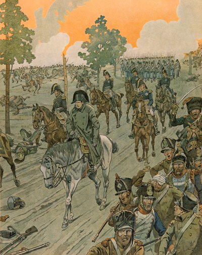 Storia del Belgio: Waterloo la sera della battaglia (18 giugno) da pseudonym for Onfray de Breville Jacques Job