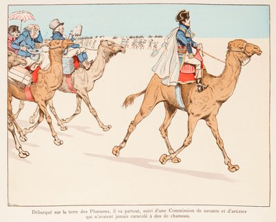 Jacques Marie Gaston Onfroy de Breville detto JOB (1858-1931) - Napoleone Bonaparte in spedizione in Egitto con l