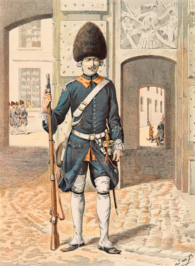 Uniforme delle truppe francesi di tutti i tempi: 8º Reggimento della Guardia Reale (1815), Collezione Privata da pseudonym for Onfray de Breville Jacques Job