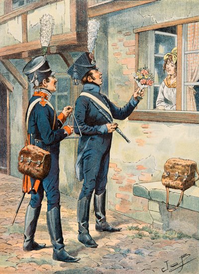 Jacques Marie Gaston Onfroy de Breville detto JOB - Uniforme delle truppe francesi in tutte le epoche: Musicisti della fanteria leggera sotto il Primo Impero da pseudonym for Onfray de Breville Jacques Job