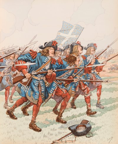 La prima baionetta (Carica militare al tempo di Luigi XIII) da pseudonym for Onfray de Breville Jacques Job