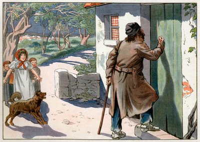 Joachim Murat, re deposto di Napoli, vagava in Provenza dopo la sua fuga da Napoli nel 1815. Incisione di Job da pseudonym for Onfray de Breville Jacques Job