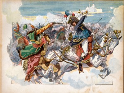 Joachim Murat durante la Battaglia di Aboukir nel 1799, durante la campagna d