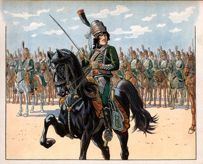 Joachim Murat allora colonnello durante la campagna italiana. Incisione di Jacques Marie Gaston Onfray de Breville detto Job da pseudonym for Onfray de Breville Jacques Job