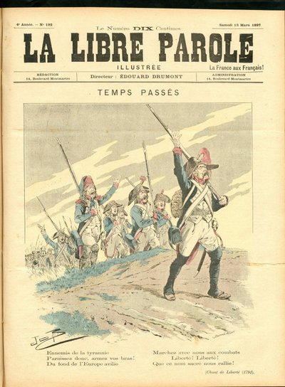 La Libre parole illustrée da pseudonym for Onfray de Breville Jacques Job