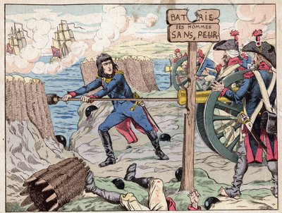 NAPOLEONE A TOLOSA - (Assedio di Tolosa) 1793 - litografia di Job (Jacques Onfroy de Breville) da "Le Grand Napoleon des Petites Enfants" 1893 da pseudonym for Onfray de Breville Jacques Job