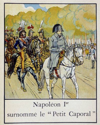 Napoleone I soprannominato il "Piccolo Caporale" - in "Petite histoire de France" di Jacques Bainville, ill. di Job, ed. Mane da pseudonym for Onfray de Breville Jacques Job