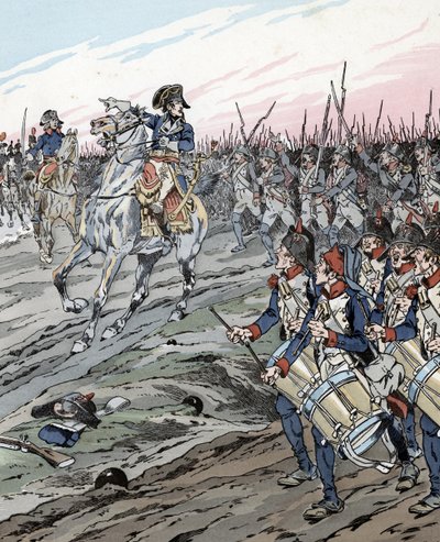 Napoleone Bonaparte durante la battaglia di Marengo (1800) da pseudonym for Onfray de Breville Jacques Job