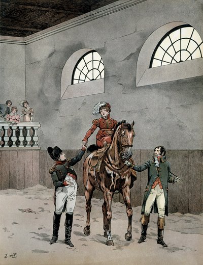 Napoleone I Bonaparte assiste alle lezioni di equitazione dell