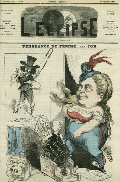 Olympe Audouard (1830-1890), femminista francese e il suo nemico Jules Barbey d