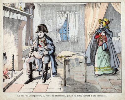 La sera della battaglia di Champaubert da pseudonym for Onfray de Breville Jacques Job
