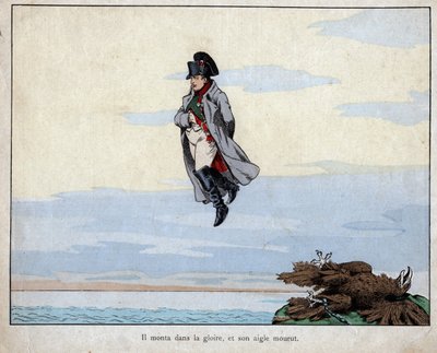 La morte di Napoleone, 5 maggio 1821 - litografia di Job (Jacques Onfroy de Breville) da "Le Grand Napoleon des Petites Enfants" 1893 da pseudonym for Onfray de Breville Jacques Job