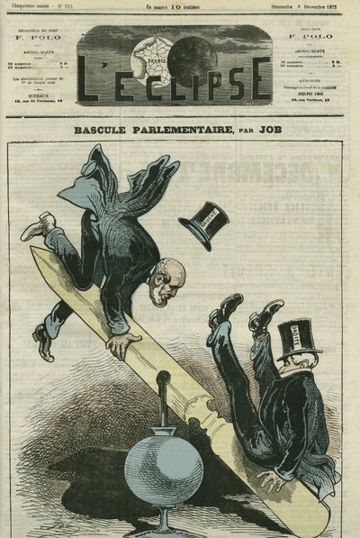 Il cambio parlamentare tra i partiti di destra e sinistra. Copertina di "L