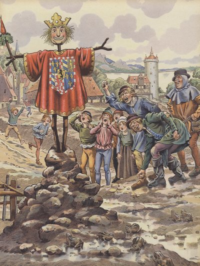 Il popolo di Dinant che deride un