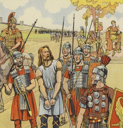Vercingetorige si arrende a Giulio Cesare, 52 a.C. da pseudonym for Onfray de Breville Jacques Job