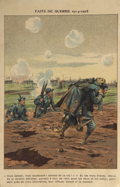 WW1: Salvare il capo (illustrazione) da pseudonym for Onfray de Breville Jacques Job
