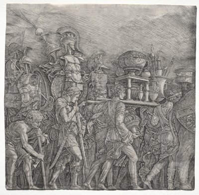 I trionfi di Cesare: I portatori di corazze da school of Andrea Mantegna