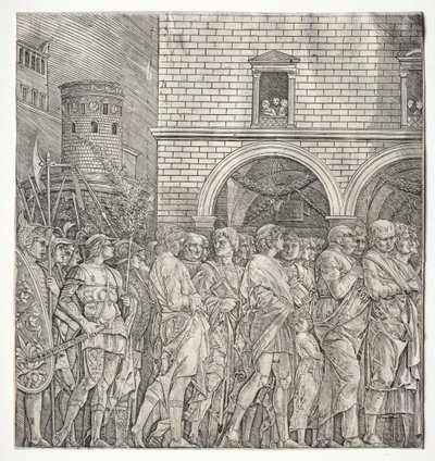 I Trionfi di Cesare: I Senatori da school of Andrea Mantegna