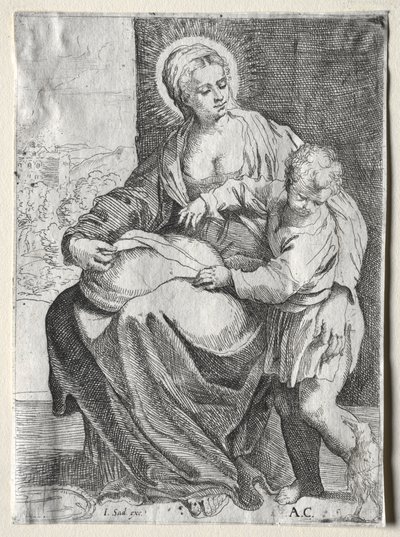 Madonna con il Corvo Bianco da school of Annibale Carracci