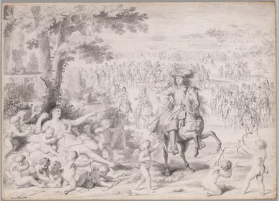 Luigi XIV catturato da Venere da studio of Charles Le Brun