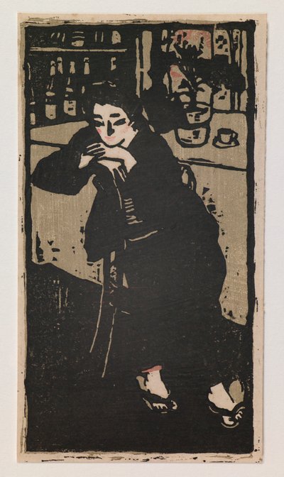 Donna in un caffè da Ôta Saburô