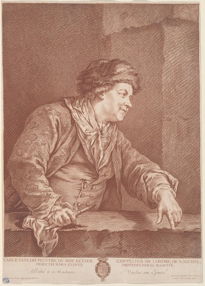 Carle Van Loo da the Elder Gilles Demarteau after Carle Van Loo