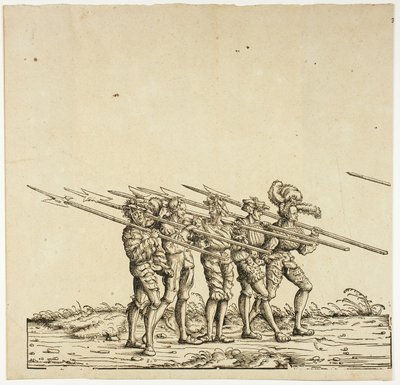 Alabardieri, dal corteo trionfale di Massimiliano da the Elder Hans Burgkmair