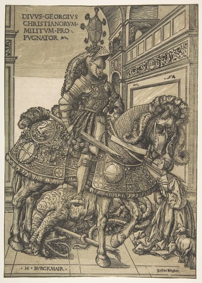 San Giorgio a cavallo da the Elder Hans Burgkmair