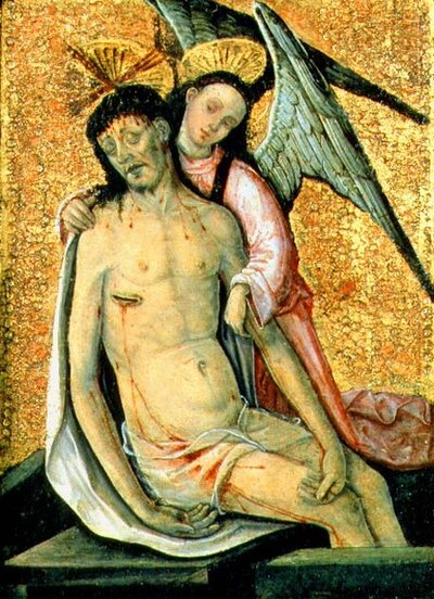 Il Cristo morto sostenuto da un angelo da the Elder Rodrigo de Osona