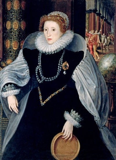 Ritratto al setaccio della regina Elisabetta I in costume cerimoniale, c.1583 da the Younger Quentin Massys or Metsys