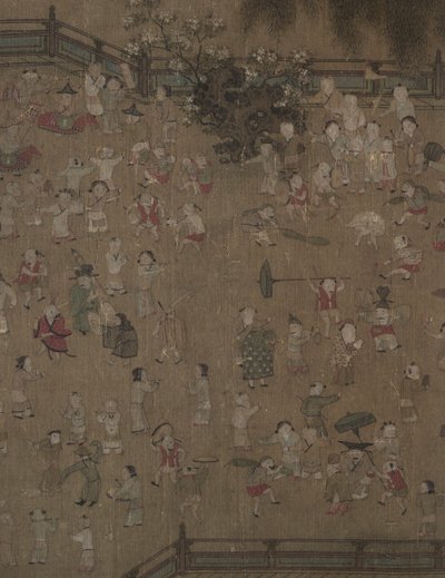Cento bambini che giocano da tradition of Su Hanchen