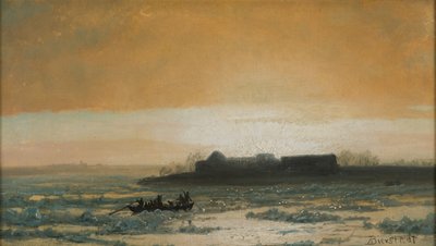 Ice Breaking Up, 1889 da Albert Bierstadt