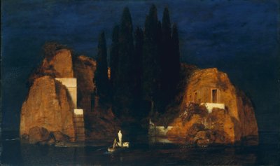 Isola dei morti, seconda versione, 1880 (olio su legno) da Arnold Böcklin