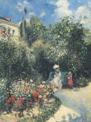 Il giardino a Pontoise da Camille Jacob Pissarro