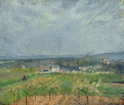 Paesaggio a Pontoise, 1877 da Camille Jacob Pissarro