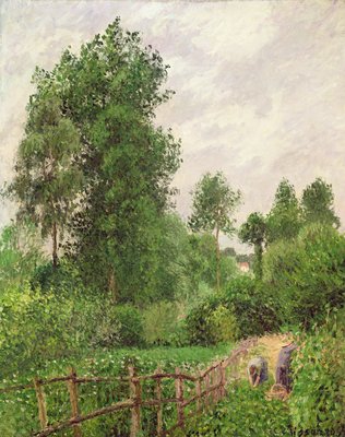 Paesaggio, tempo grigio a Eragny, 1899 da Camille Jacob Pissarro