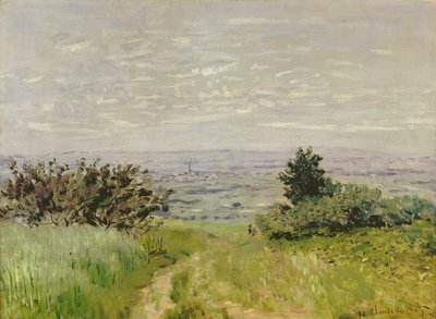 Paesaggio, Veduta completa di Argenteuil (Colline di Sannois), 1872 da Claude Monet
