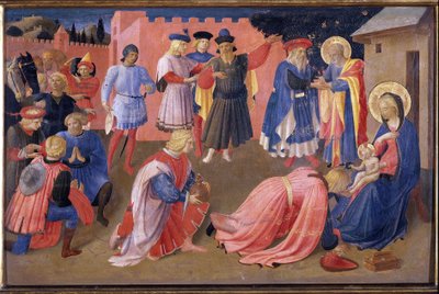 L adorazione dei magi. Tabernacolo dei Linaioli Pittura su legno