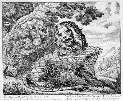 Il leone e il topo, illustrazione di 